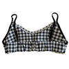 gingham ruffle bra top boogzel clothing