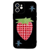 gingham strawberry iphone case boogzel clothing