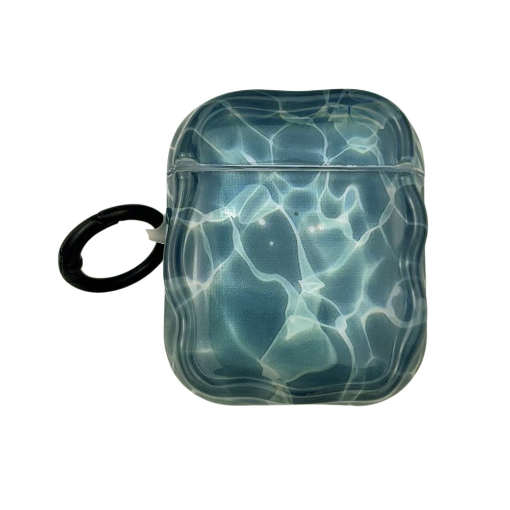 glossy water aesthetic airpods case boogzel clothing