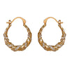 golden hoop aesthetic earrings boogzel clothing