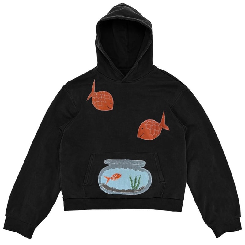 goldfish and bowl hoodie boogzel clothing