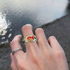 goldfish clear resin ring boogzel clothing