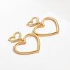 gold heart earrings boogzel clothing
