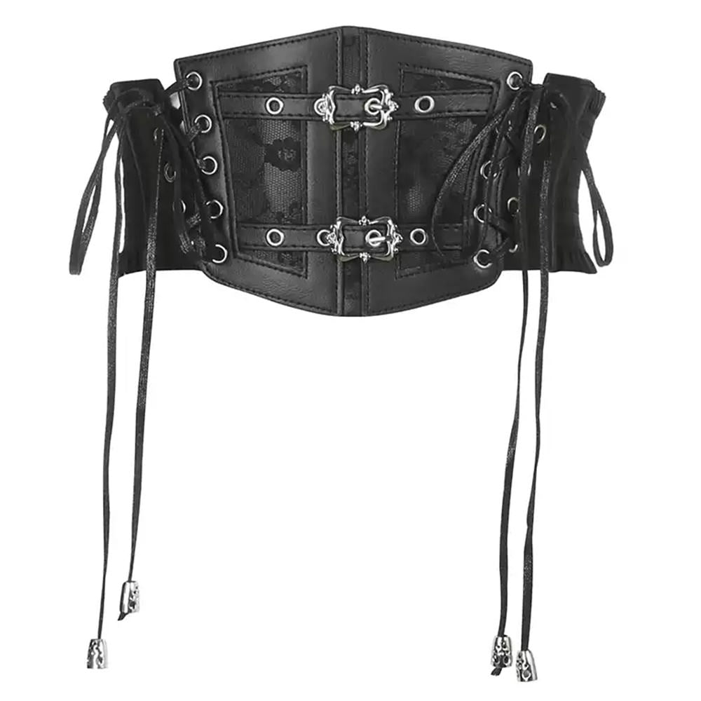 gothic aesthetic leather corset boogzel clothing