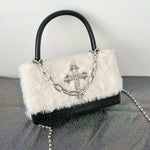 gothic aesthetic fuzzy bag boogzel clothing