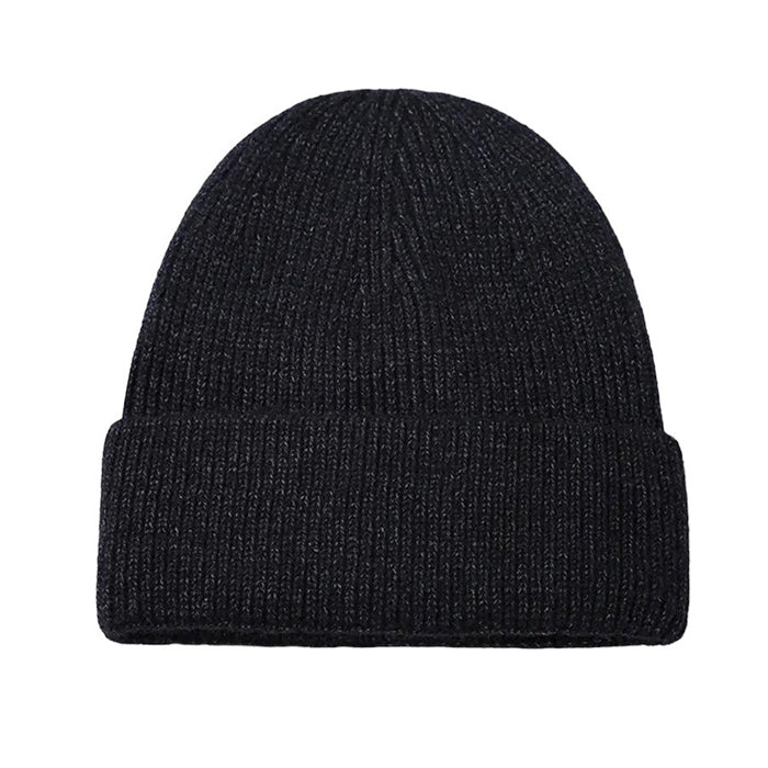 black knit beanie hat boogzel clothing