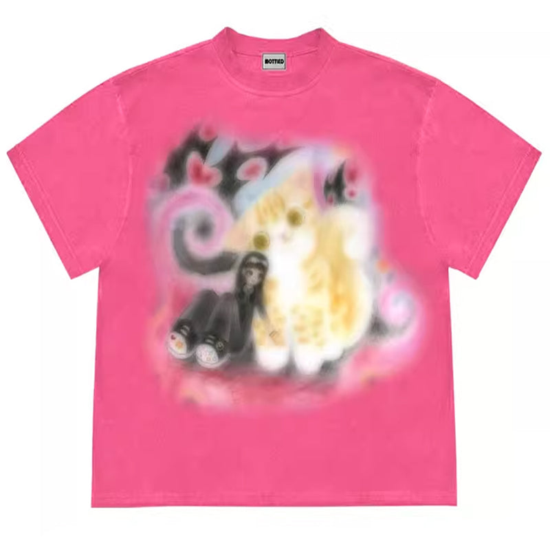 graffiti cat graphic t-shirt boogzel clothing