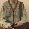 grandpa aesthetic button up vest boogzel clothing