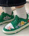 green star shoes Aesthetic Sneakers boogzel 