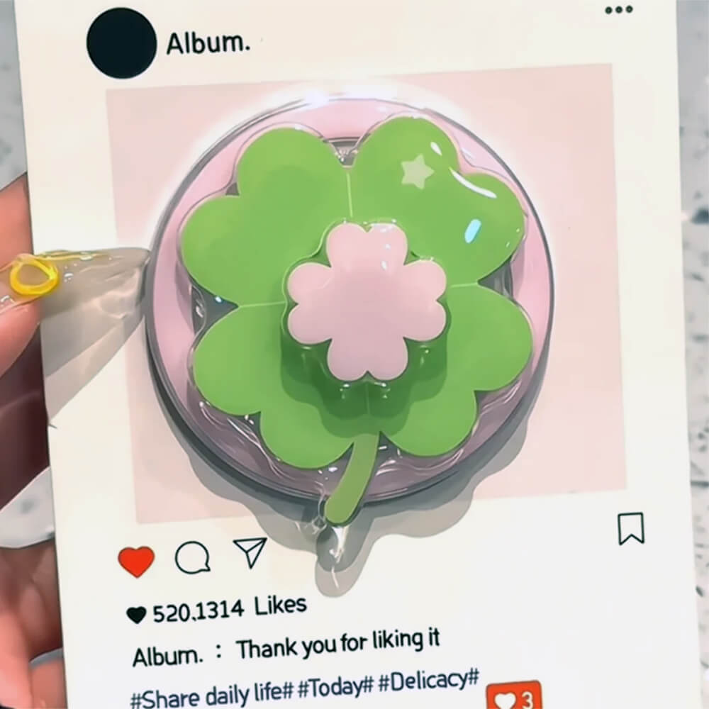 green clover phone grip stand boogzel clothing 