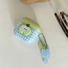 green apple checkered airpods case boogzel clothing