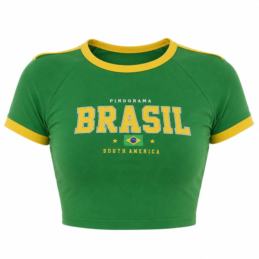 green brazil crop top boogzel clothing