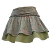 green floral mini skirt boogzel clothing