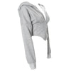 grey corset detail zip up hoodie boogzel clothing