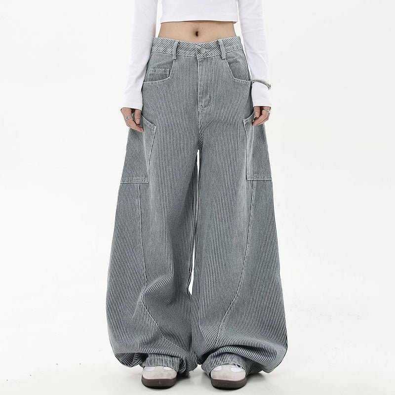 grey wide leg cargo pants boogzel clothing