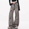 grunge aesthetic wide leg jeans boogzel clothing