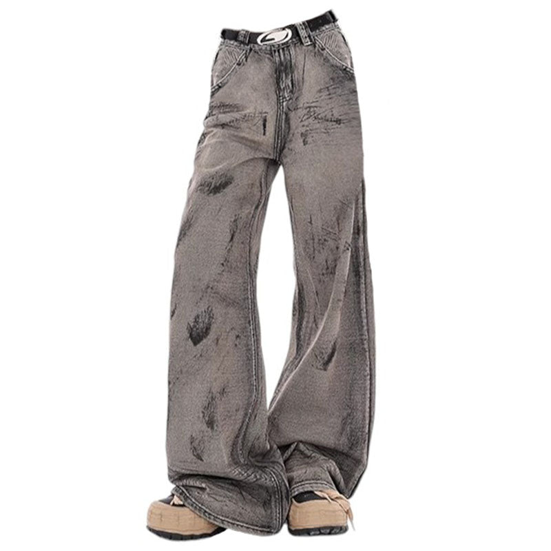 grey wide leg jeans boogzel clothing