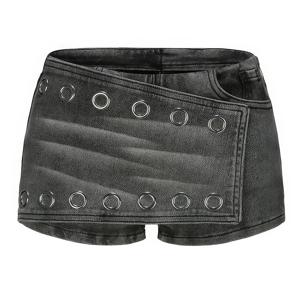 grommet mini skort boogzel clothing