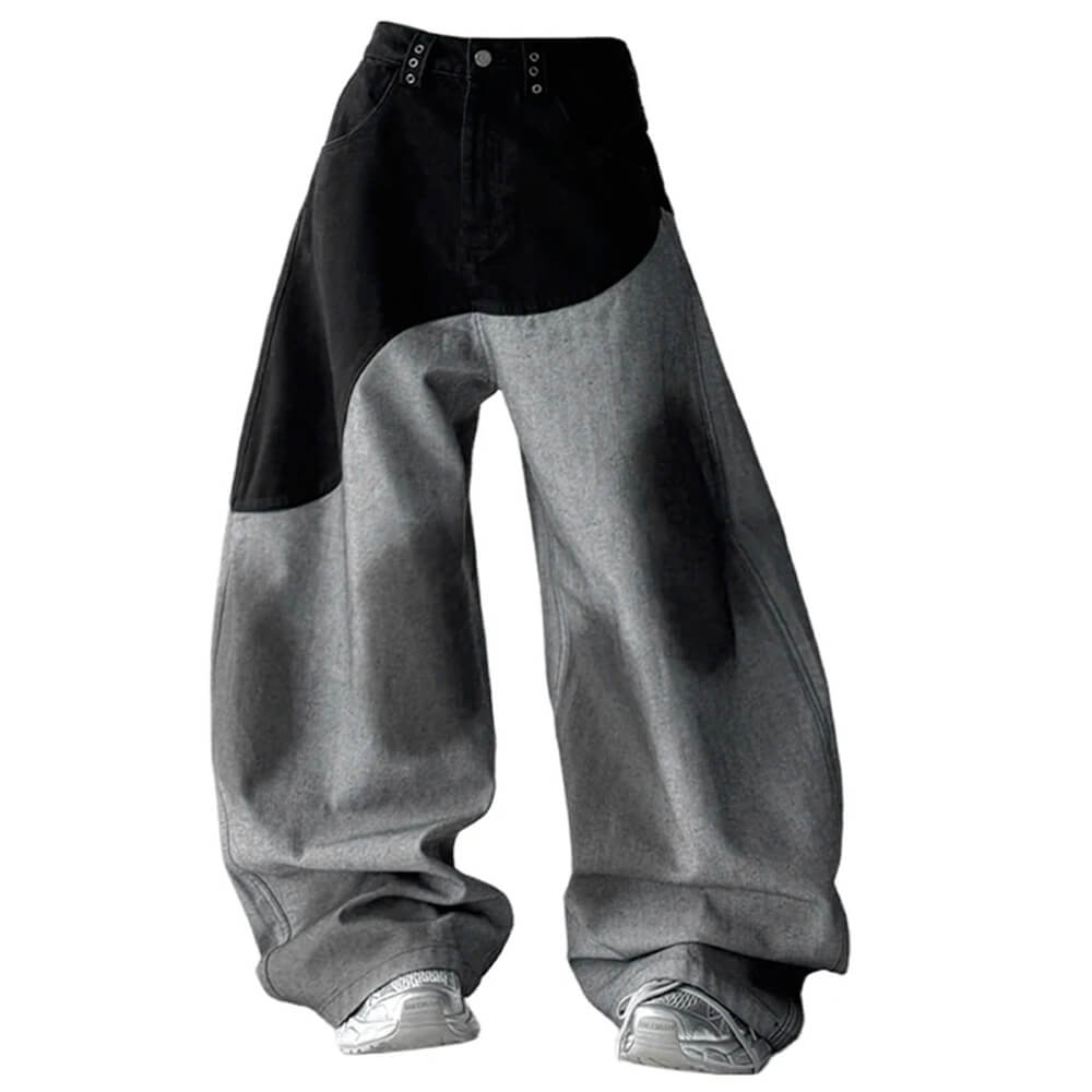 grunge aesthetic baggy wide leg jeans boogzel clothing