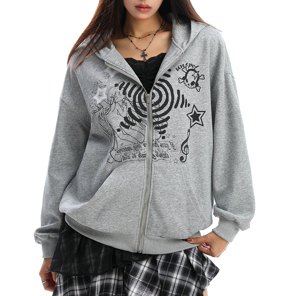 grunge cut out shoulder sweatshirt boogzel clothing