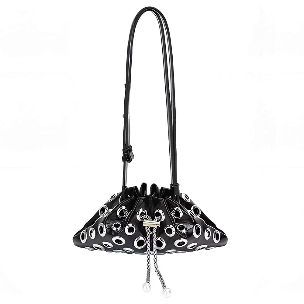 grunge eyelet shoulder bag boogzel clothing