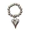 grunge heart charm ring boogzel clothing
