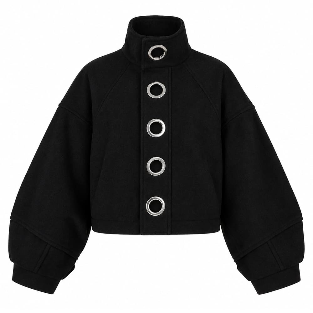 grunge oversized grommet jacket boogzel clothing