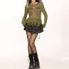 grunge aesthetic butterfly knit top boogzel clothing