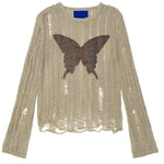 grunge aesthetic butterfly knit top boogzel clothing