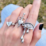 Grunge Aesthetic Ring Set