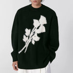 grunge aesthetic rose print sweater boogzel clothing