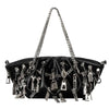 grunge aesthetic ruched chain bag boogzel clothing