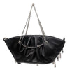 grunge aesthetic ruched chain bag boogzel clothing