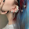 grunge aesthetic silver ear cuff boogzel clothing