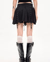 black layered mini skirt boogzel clothing