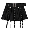 black layered mini skirt boogzel clothing