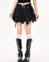 black layered mini skirt boogzel clothing