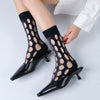 grunge cutout mesh socks boogzel clothing