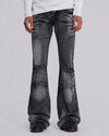grunge distressed flare jeans boogzel clothing