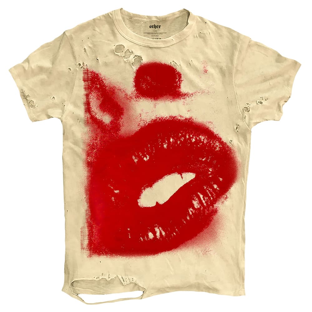 grunge distressed kiss t-shirt boogzel clothing