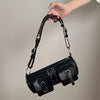 grunge lace up underarm bag boogzel clothing
