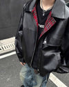 grunge leather jacket boogzel clothing