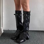 Grunge Leather Leg Warmers