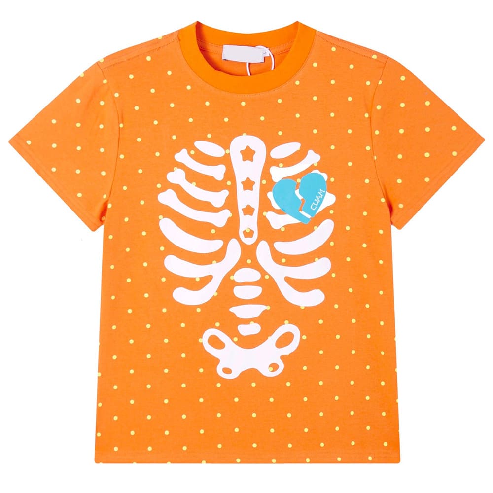 grunge skeleton heart print t-shirt boogzel clothing