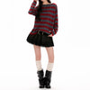grunge striped long sleeve boogzel clothing
