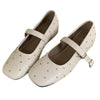 beige studded ballet flats boogzel clothing