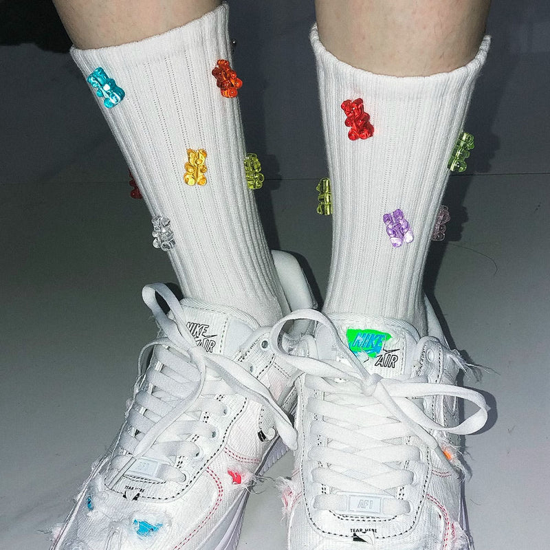 gummy bear crew socks boogzel clothing