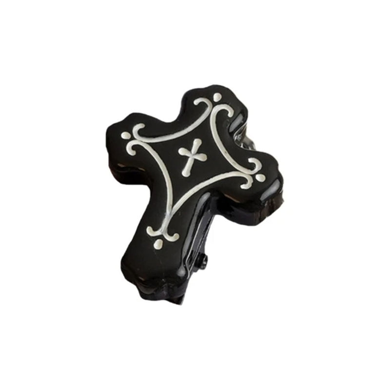 gothic cross hair clips boogzel clothing