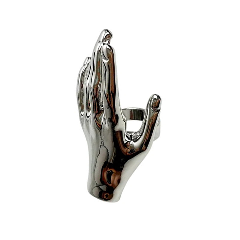 hand shaped ring boogzel clothing