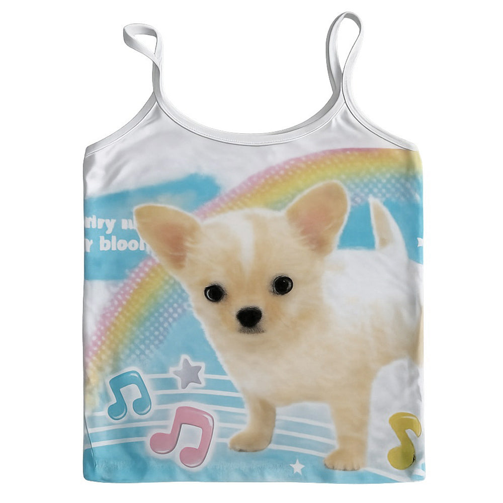 happy puppy rainbow tank top boogzel clothing